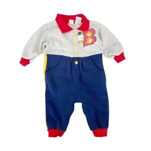 Vintage Little Miracle's Colorblock One Piece Outfit Sz 3-6 Months